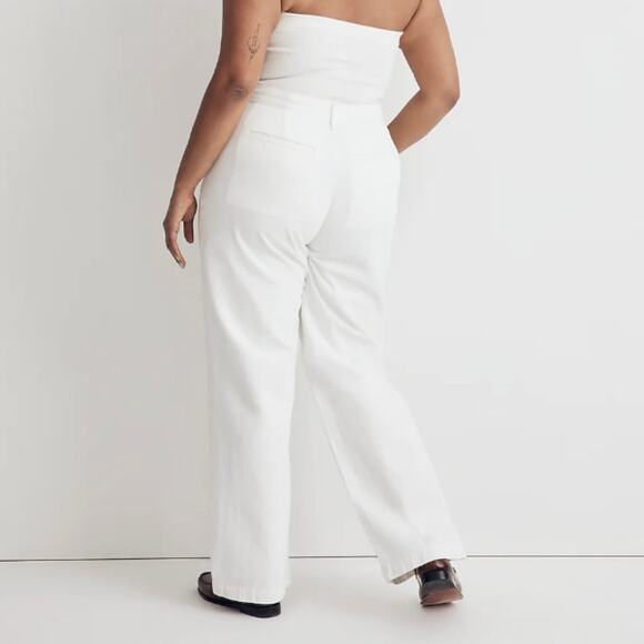 Madewell The Harlow Wide-Leg Jeans White Size 32‎ - Picture 2 of 10